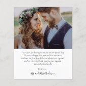 Budget Typografie Collage Bruiloft Dank u Flyer (Achterkant)