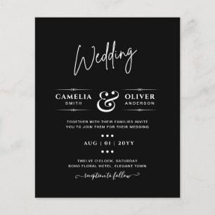 BUDGET Typografie Colorways Wedding Flyer