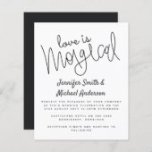 Budget Typography Love is Magical Script Wedding (Voorkant / Achterkant)