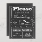 Budget Uitnodiging van de Graduatie van de Gradua (Voorkant / Achterkant)