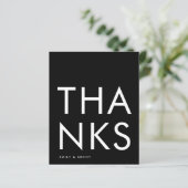 Budget ultra Modern Big Monogram Dank u (Staand voorkant)