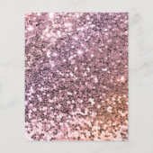 Budget Unicorn Glitter Birthday Party Invitation Flyer (Achterkant)