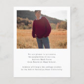 Budget Unieke Afstudeerder 2 Aankondiging van het  (Achterkant)