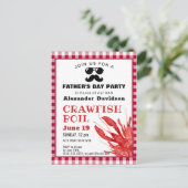 BUDGET Vaderdag Crawfish Boil Party Briefkaart (Staand voorkant)