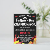BUDGET VADERDAG Foto Crawfish Boil Uitnodiging (Staand voorkant)
