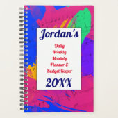 Budget verfpenseelstreken planner (Voorkant)