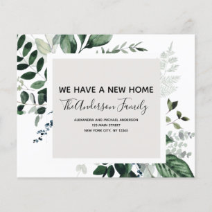 Budget verhuisbericht Eucalyptus groen Flyer