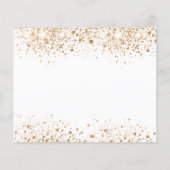 Budget verjaardag wit goud save the date (Achterkant)