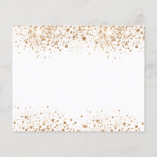 Budget verjaardag wit goud save the date (Achterkant)