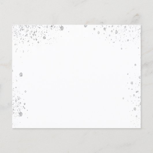 Budget verjaardagsfeestje bloem wit save the date (Achterkant)