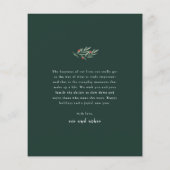 Budget Vert Arc Élégante photo Carte de Noël (Dos)