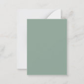 budget vert eucalyptus bois foncé invitation rusti (Dos)