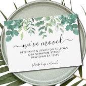 Budget vert Nous avons déplacé la Faire-part