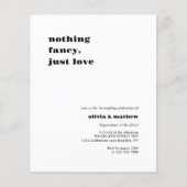 BUDGET Vet Monogram Casual Foto Bruiloft (Voorkant)