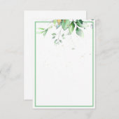 Budget vierge Aquarelle Invitation de mariage à la (Devant / Derrière)