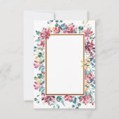 Budget vierge faire-part de mariage floral clair (Devant)