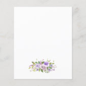 Budget Viering van het leven Paarse Bloemen Begraf (Achterkant)