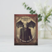 Budget Vintage Dracula Halloween Invitation (Debout devant)