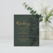 BUDGET Vintage Feuille de jardin classique invite  (Debout devant)