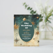 Budget Vintage Waterverf Hemelbruiloft (Staand voorkant)