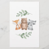 Budget Virtual Baby shower Woodland Eucalyptus (Achterkant)
