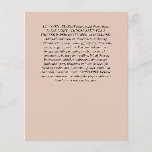 BUDGET VLUGTBLAD - GRATIS ONTWERP - Paars Bloemmot Flyer (Achterkant)