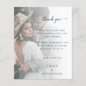 Budget Voeg je eigen fotohuwelijk toe Dank je (Voorkant)