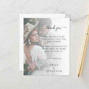 Budget Voeg je eigen fotohuwelijk toe Dank je