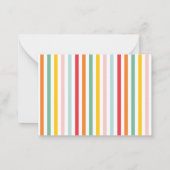 budget voor kerstfoto's collage regenboog schattig notitiekaartje (Achterkant)