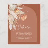 budget voor moderne bohemaanse terracotta - bruilo flyer (Achterkant)