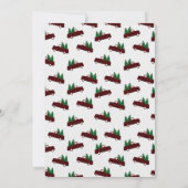 Budget  Vrachtwagen Kerstvakantie Feest Kaart (Achterkant)