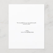 Budget vriendelijk Modern Custom Baby foto (Achterkant)