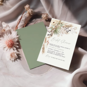 budget Vrijgezellenfeest pampas grapt moderne uitn Notitiekaartje