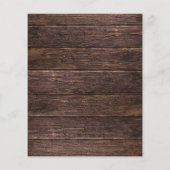 Budget Vroeg Kerstmis 3 Onmiddellijk Foto Rustic Flyer (Achterkant)