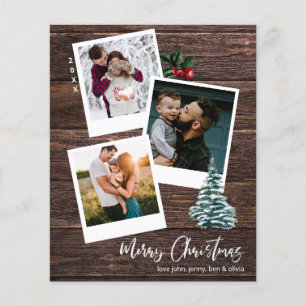 Budget Vroeg Kerstmis 3 Onmiddellijk Foto Rustic Flyer