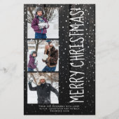 Budget Vrolijk Kerstfeest 3 foto rustiek Vakantie  (Voorkant)