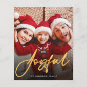 Budget Vrolijke Script Kerstkaart (Voorkant)