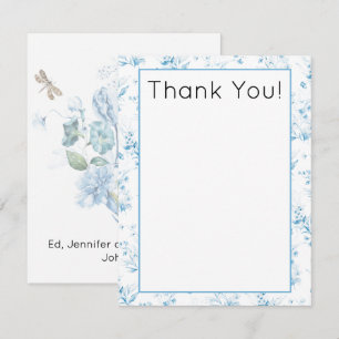 Budget, Watercolor Bloemen Baby Shower Bedankt Notitiekaartje