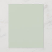 Budget Watercolor Eucalyptus Huwelijksuitnodiging (Achterkant)