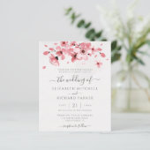 Budget Watercolor Floral Cherry Blossom Wedding (Staand voorkant)