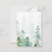 budget Watercolor Joyeux Noël Carte de vacances (Dos)