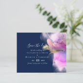 BUDGET Watercolor Trouwdag Abstract Save Dates (Staand voorkant)