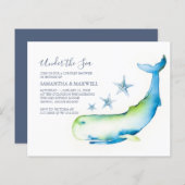 Budget Waterverf Boy Baby shower onder het Zee (Voorkant / Achterkant)