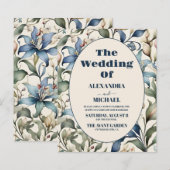 Budget Waterverf Floral William Morris Wedding (Voorkant / Achterkant)
