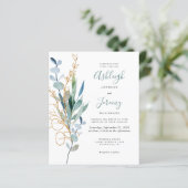 Budget Waterverf Gold Eucalyptus Weddenschap Uitno (Staand voorkant)