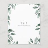 Budget Waterverf Greenery Wedding (Achterkant)