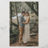 Budget Waterverf Mountains Pine Save the date (Achterkant)