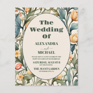 Budget Waterverf Tulpen William Morris Wedding