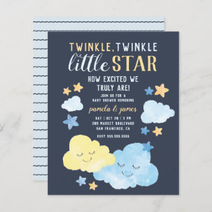 Budget Waterverf Twinkle Little Star Baby shower