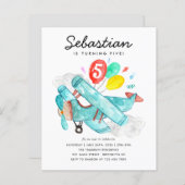 Budget Waterverf Vliegtuig Ballonnen Kinderen Verj (Voorkant / Achterkant)